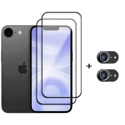 6-in-1 Screen & Camera Lens Protector Set for iPhone 16e SE4 SE 2025
