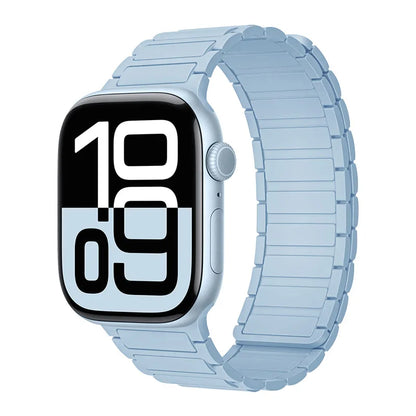 Magnetic Silicone Band for Apple Watch Ultra 3 2 Series 11 10 9 8 7 6 SE