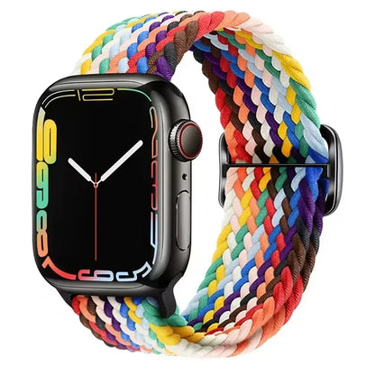 Braided Solo Loop for Apple Watch Ultra 2 & Series 10–3 SE Elastic Band