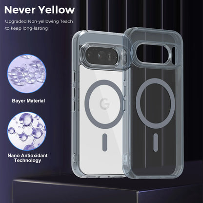 Luxury Transparent MagSafe Case for Google Pixel 10 Pro XL/9A – Solid Bumper