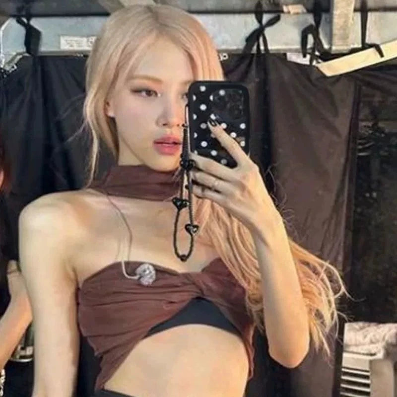 Cute Y2K Polka Dot TPU Case Inspired by Rose Park Choi Young iPhone