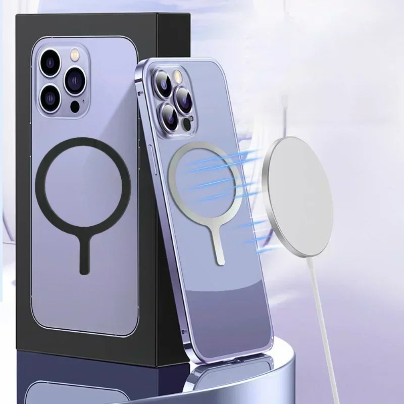 Universal Magnetic Adapter Ring Sticker for MagSafe iPhone Wireless Charging