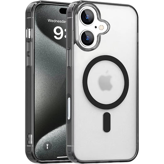 Strong Magnetic MagSafe Hybrid Case Matte Candy Colors for iPhone 11 to 16 Pro Max