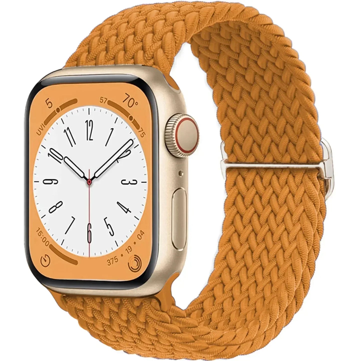 Braided Nylon Strap for Apple Watch Ultra 2/Series 10–4 Adjustable Band