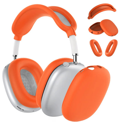 4-in-1 Silicone Case Set for AirPods Max Headphones – Black