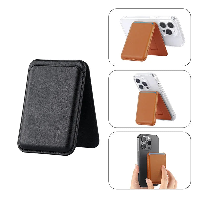 Luxury Vintage Leather Magnetic Case for iPhone 17–12 | Metal Frame Cover