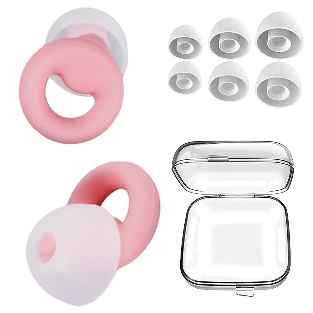 Anti-Noise Silicone Earplugs | Sleep, Swimming & Soundproof Protection