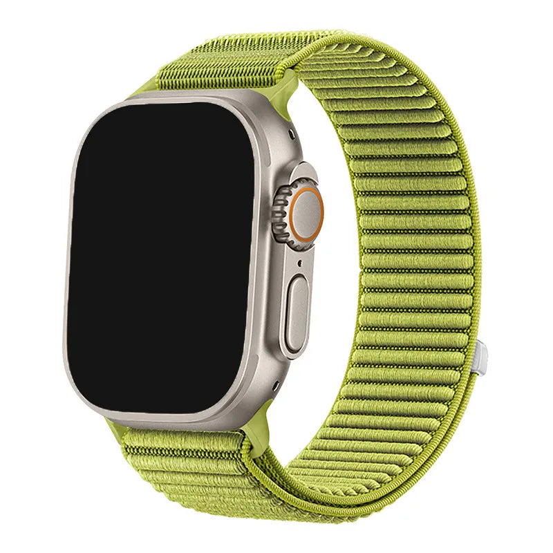 Nylon Braided Sport Strap for Apple Watch Band 10 9 8 SE Ultra 2 49mm–38mm