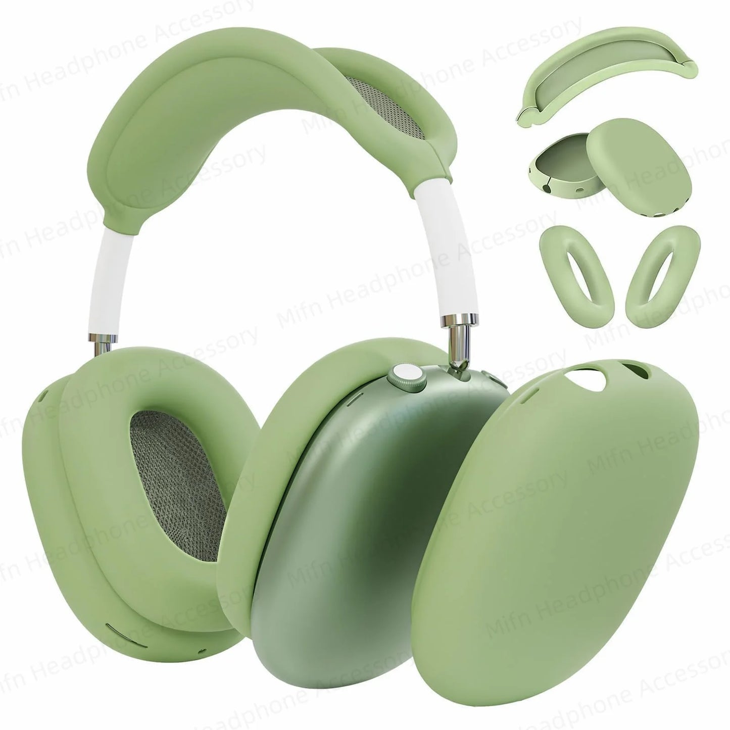 2024 3-in-1 Silicone Case for AirPods Max – Soft Ear Cup Scratch Cover