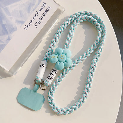 Outdoor Mountaineering Woven Phone Lanyard Women’s Belt Anti-Loss Neck Strap