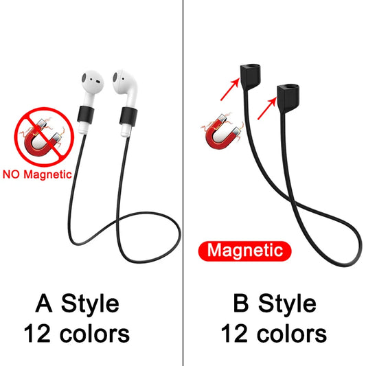 Magnetic Anti-Lost Silicone Strap for AirPods Pro 2 & Galaxy Buds 3