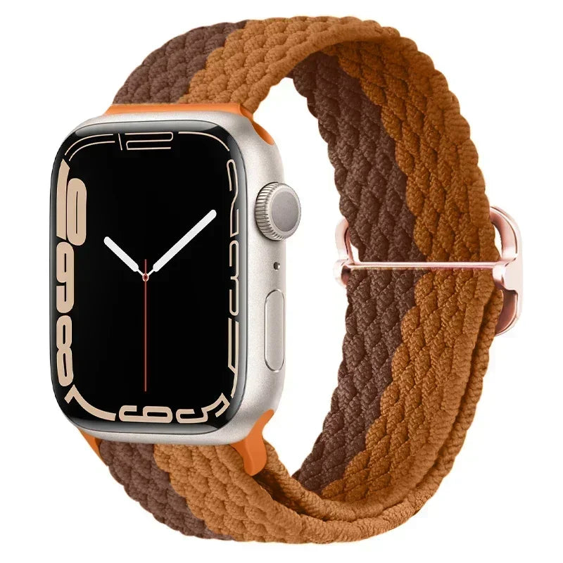 Braided Solo Loop for Apple Watch Ultra & Series 10–7 SE Elastic Band