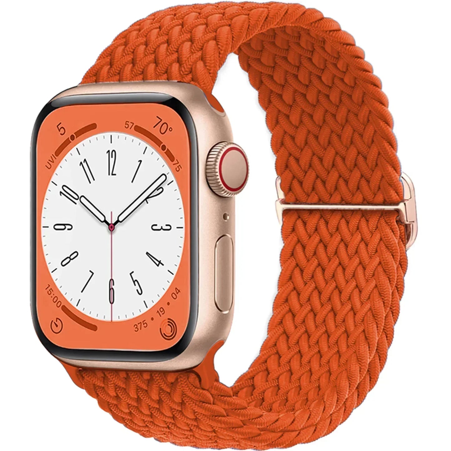 Braided Solo Loop for Apple Watch Ultra & Series 10–7 SE Elastic Band