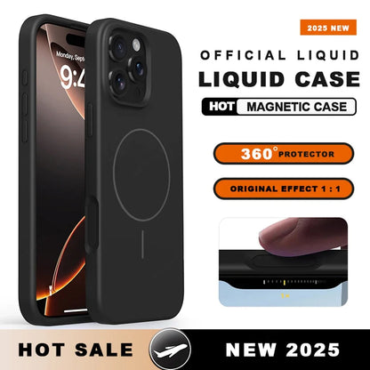 MagSafe Liquid Silicone Case with Lanyard for iPhone 11–13 Series