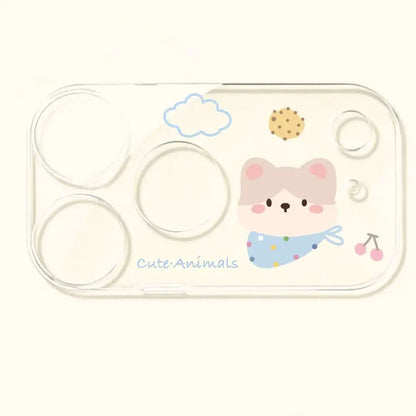 Cute Cartoon Animal Lens Cover for iPhone 17 Pro & 17 Pro Max