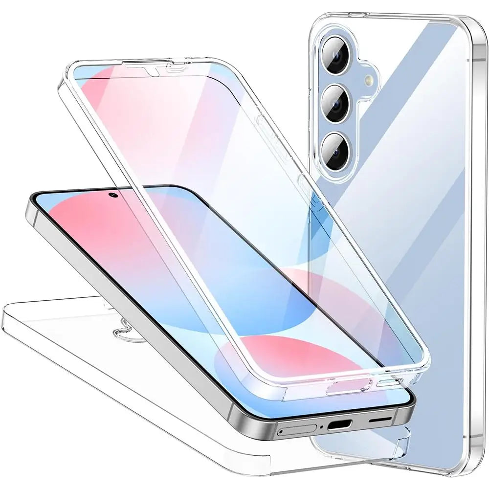 360° Hybrid Clear Hard Case for Samsung S23/S24/S25 Ultra A Series 5G
