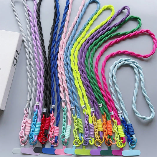 Cute Acrylic Phone Lanyard Crossbody Shoulder Strap Anti-Lost Wrist Neck Cord