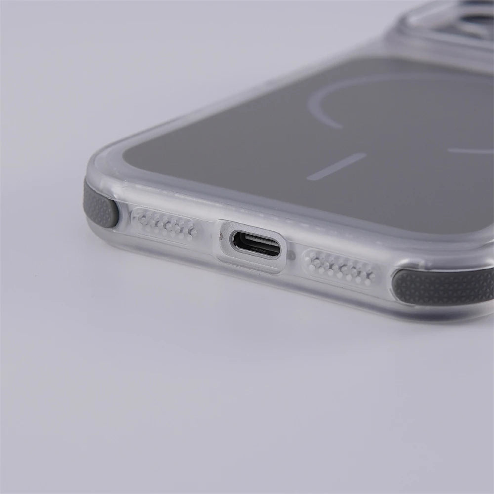 Matte Shockproof MagSafe Bumper Case for iPhone 15 Pro Max, 14 Plus, 13, 12
