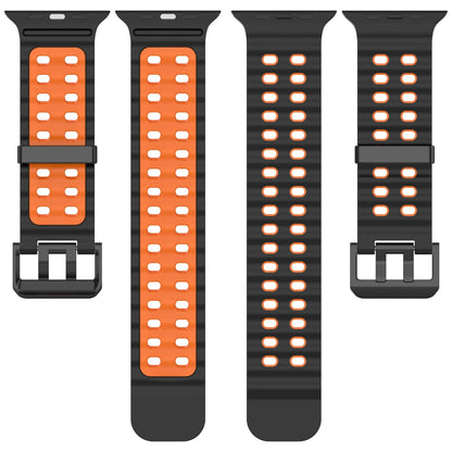 Ocean Silicone Strap for Apple Watch Ultra 3/2 & Series 11–6 SE Band