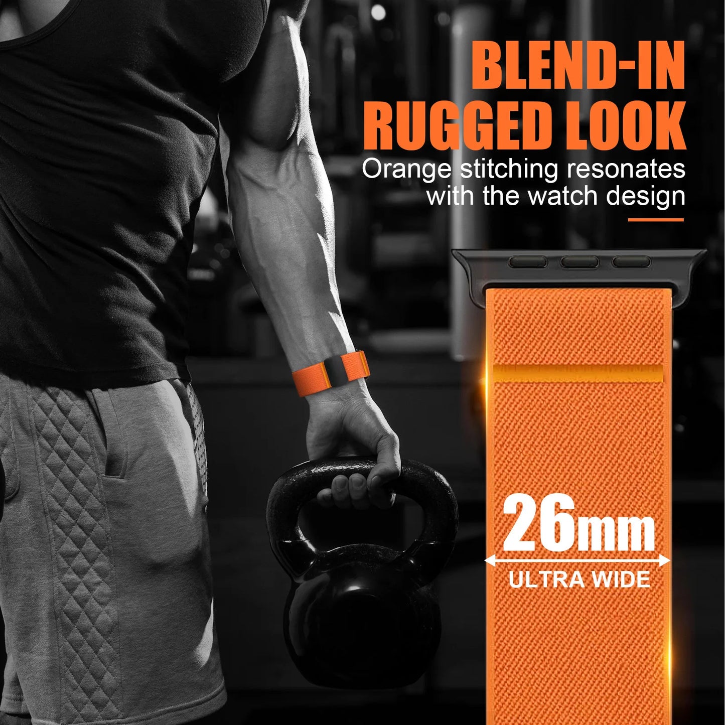 Magnetic Nylon Strap Band for Apple Watch Ultra 2 & Series 10–3