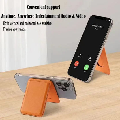 Strong Magnetic Leather Wallet MagSafe Case for iPhone 16 15 14 13 12 11 Pro