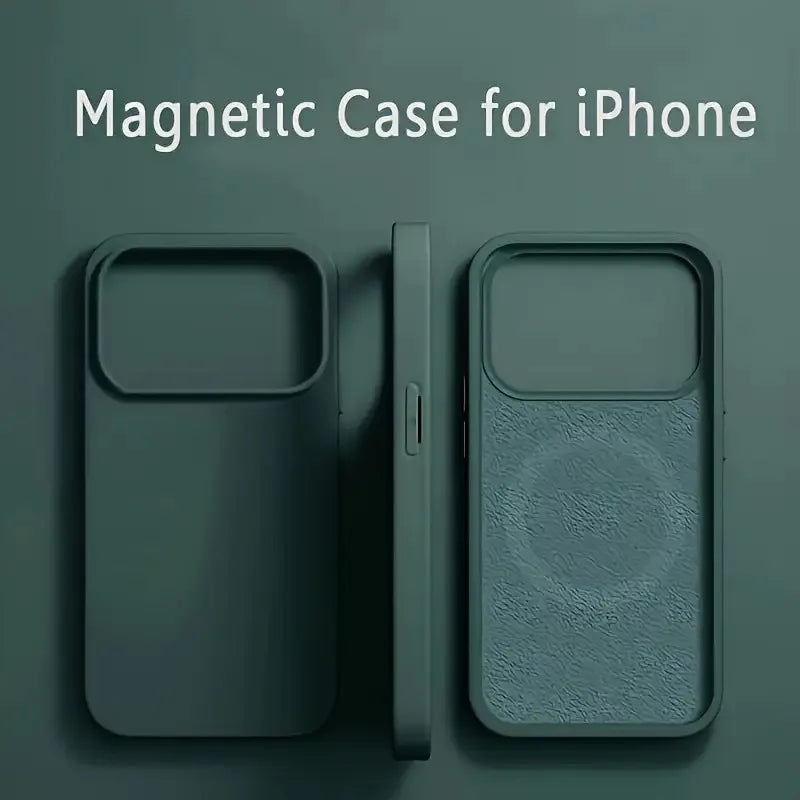 Magnetic Liquid Silicone Shockproof Case for iPhone 17 Air 16 15 14 13 12 11 Pro Max
