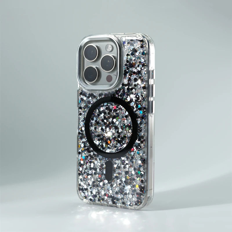 Glitter MagSafe Shockproof Case for iPhone 12/13/14 Pro & Pro Max