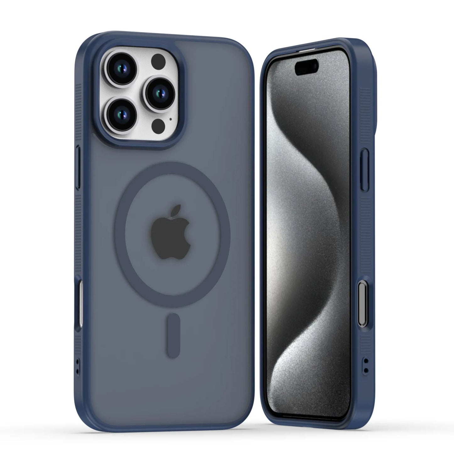 MagSafe Frosted Clear Case for iPhone 16 15 14 Pro Max Strong Magnetic