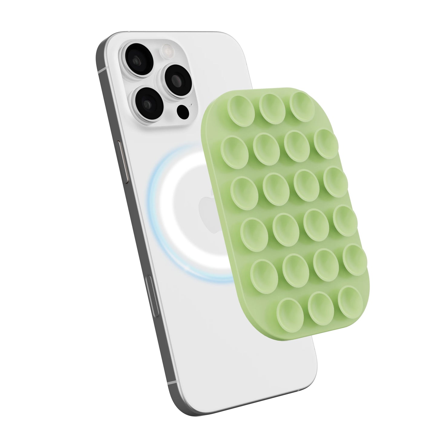 Silicone Magnetic Suction Cup Phone Holder Pad – Wall-Mounted Anti-Slip Square