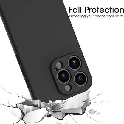 Black Shockproof Case for iPhone 11–16 Pro Max/Plus – Camera Protection