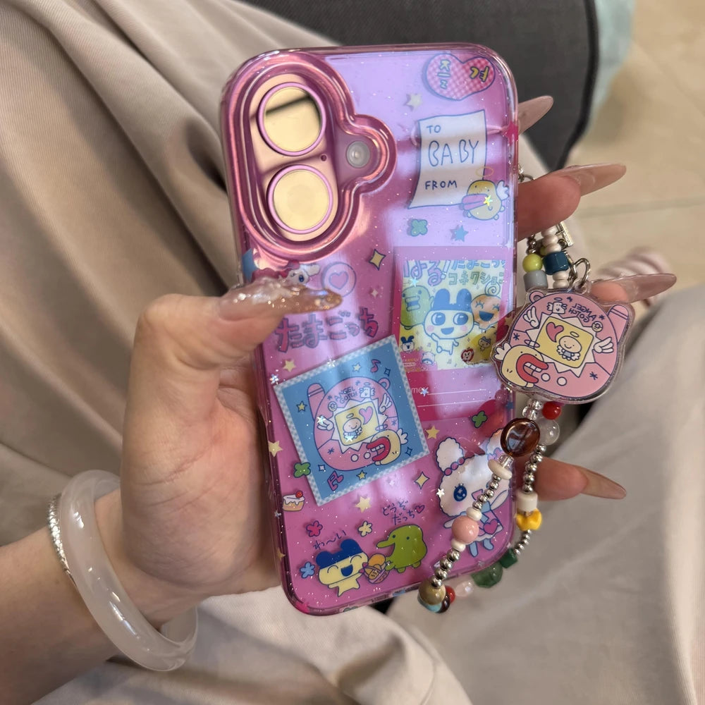 Cute Anime Glitter Phone Case Y2K iPhone 12–16 Pro Max & Plus