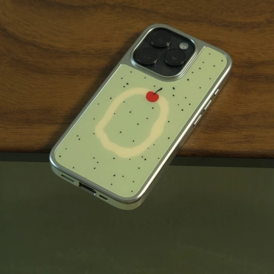 Cartoon Avocado & Apple Silicone Phone Case for iPhone 17 16 15 14 13 12 11