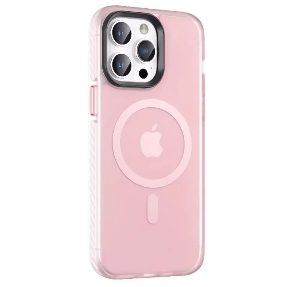 Matte Shockproof MagSafe Case for iPhone 11–16 Pro Max with Wireless Charging