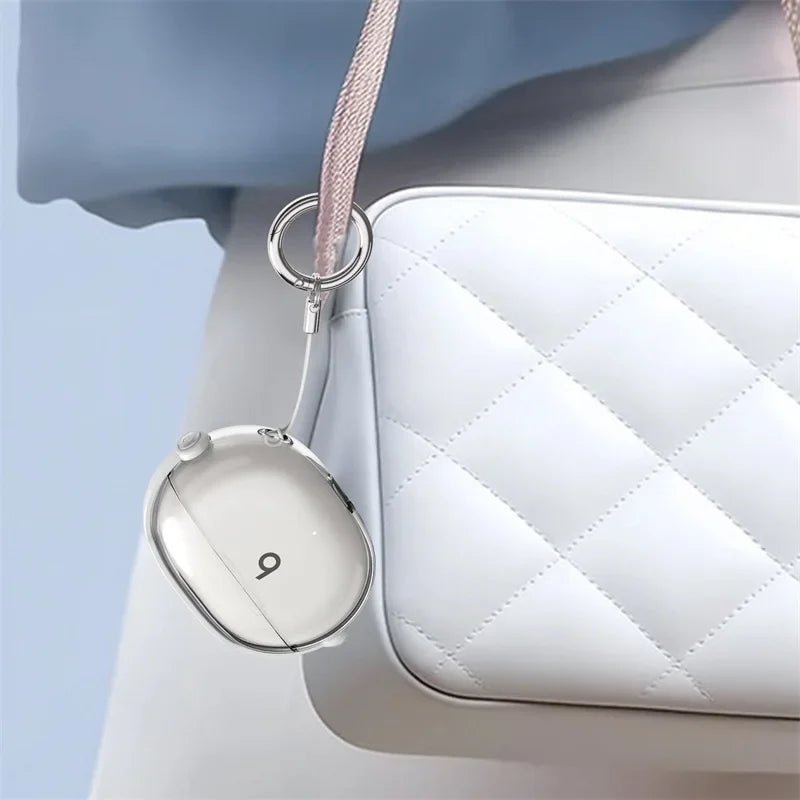 Soft Transparent Shockproof Case with Keychain for Beats Studio Buds +