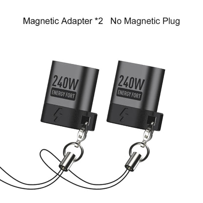 240W Magnetic USB-C Adapter – Fast Charging & Data Transfer Extender