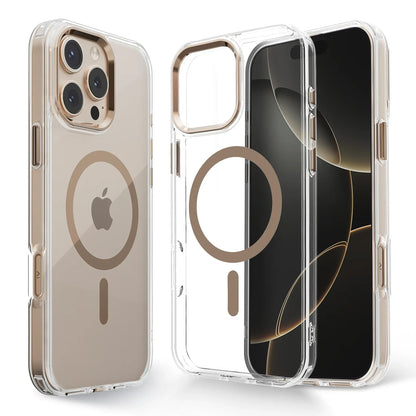 Magnetic Clear Shockproof Case for iPhone 16 15 Pro Max