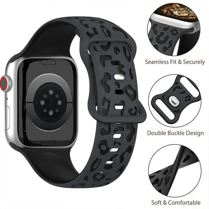 Engraved Silicone Strap for Apple Watch 11/10/9/8/7/SE Ultra 3 Band
