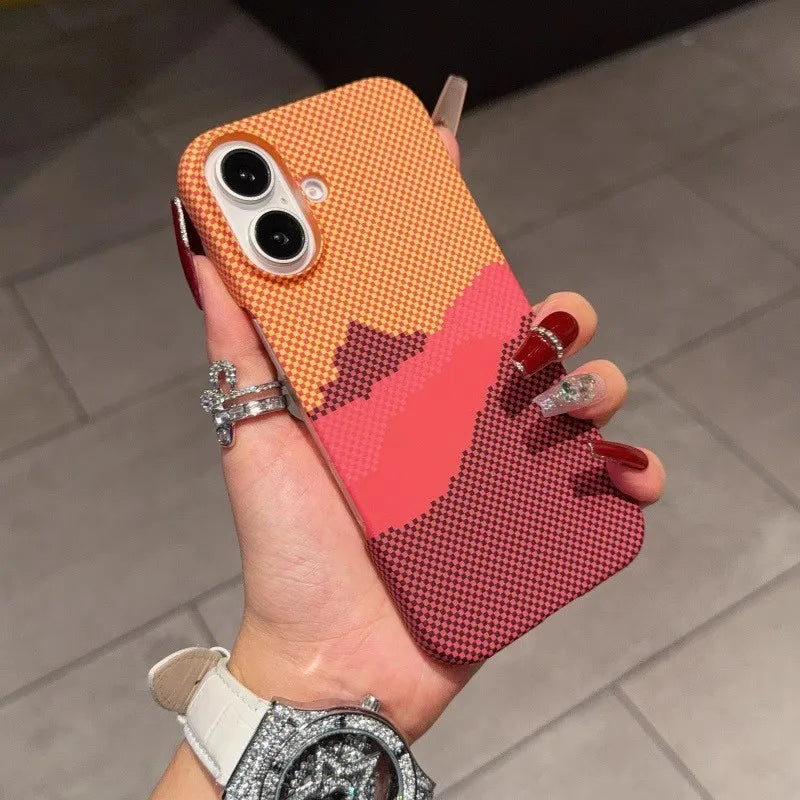 Carbon Fiber MagSafe Case for iPhone 15 14 13 Ultra Slim Magnetic Hard Cover