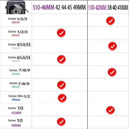 Ocean Band for Apple Watch Ultra 3/2 & Series 11–6 SE3 | Silicone Sport Strap