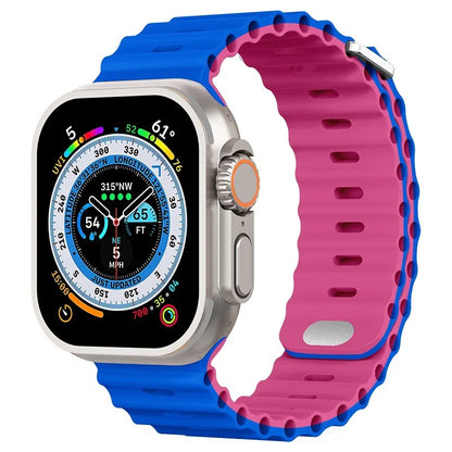 Ocean Silicone Strap for Apple Watch Ultra 3/2 & Series 11–5 SE2 Band