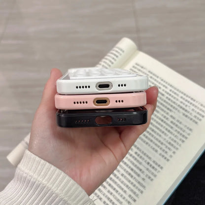 3D Suction Cup Airbag Shockproof Case for iPhone 16–7 Plus – Transparent Candy