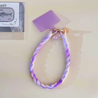 Cute Luminous Bear Phone Strap Lanyard Silicone Long Mobile Rope