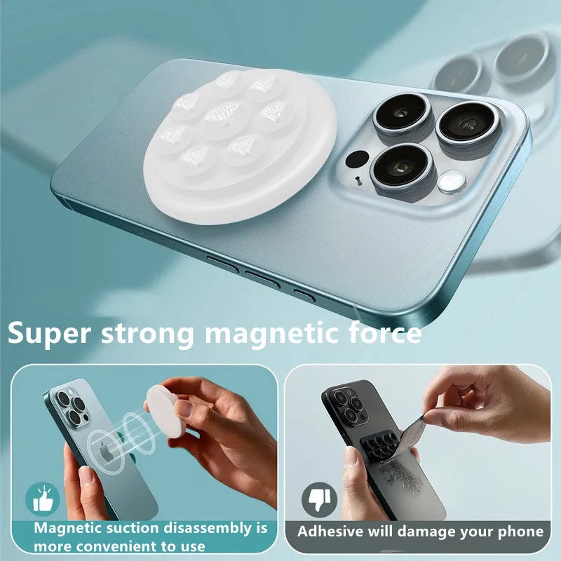 Mobile Suction Cup Octobuddy Phone Holder – Magsafe Grip & Stand for Cars