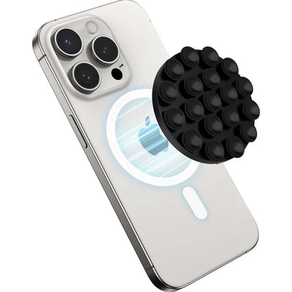 Magnetic Silicone Suction Cup Grip Holder for MagSafe iPhone 16