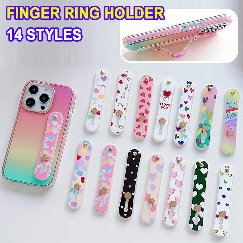 Universal Silicone Finger Ring Holder & Phone Stand – Telescopic Grip