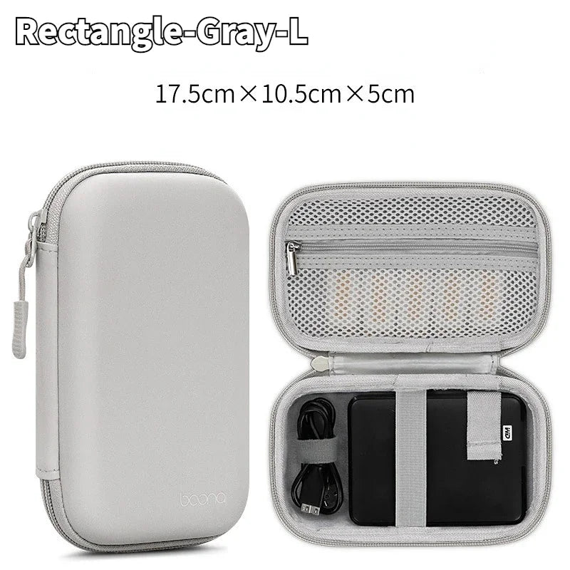 Mini Hard Shell Storage Case for Earphones, Chargers & USB Drives