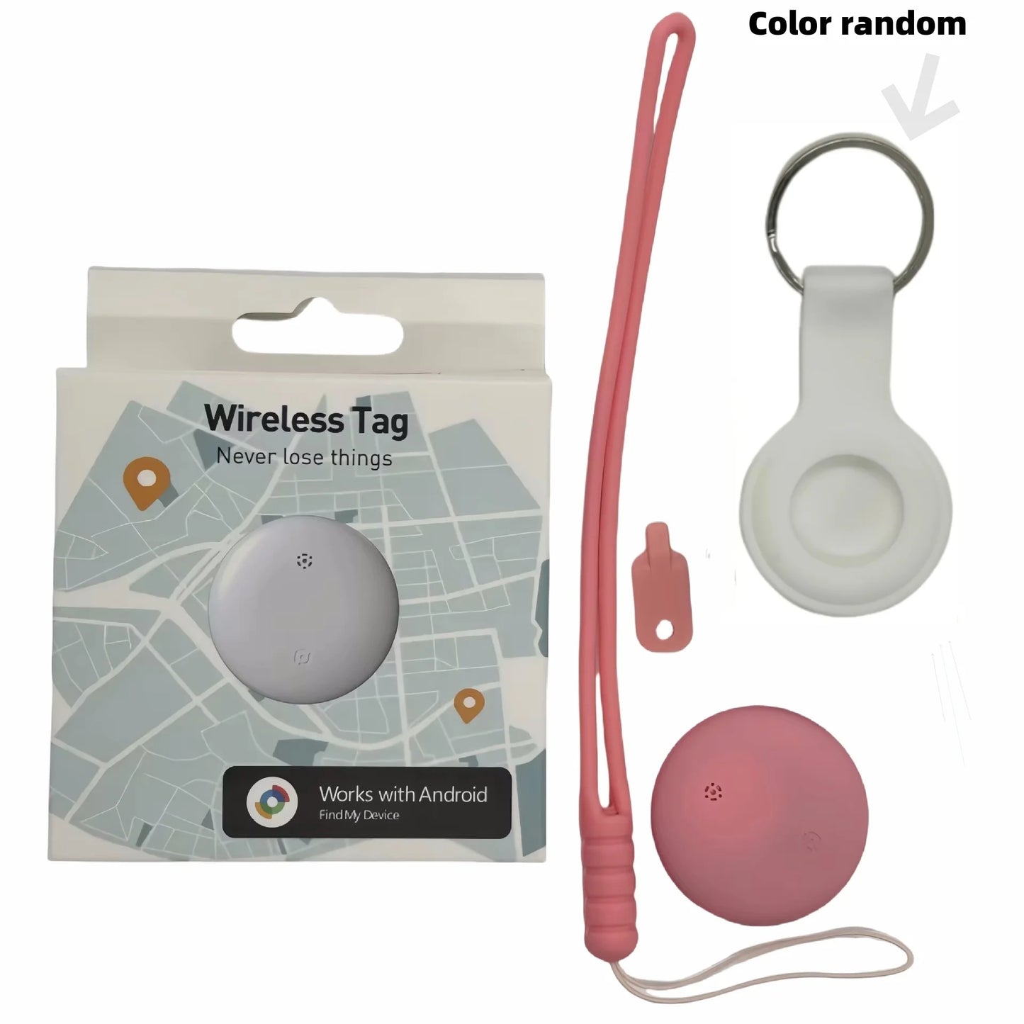 Mini Bluetooth Tracker for Android – Key, Bag, & Item Finder with Google Support