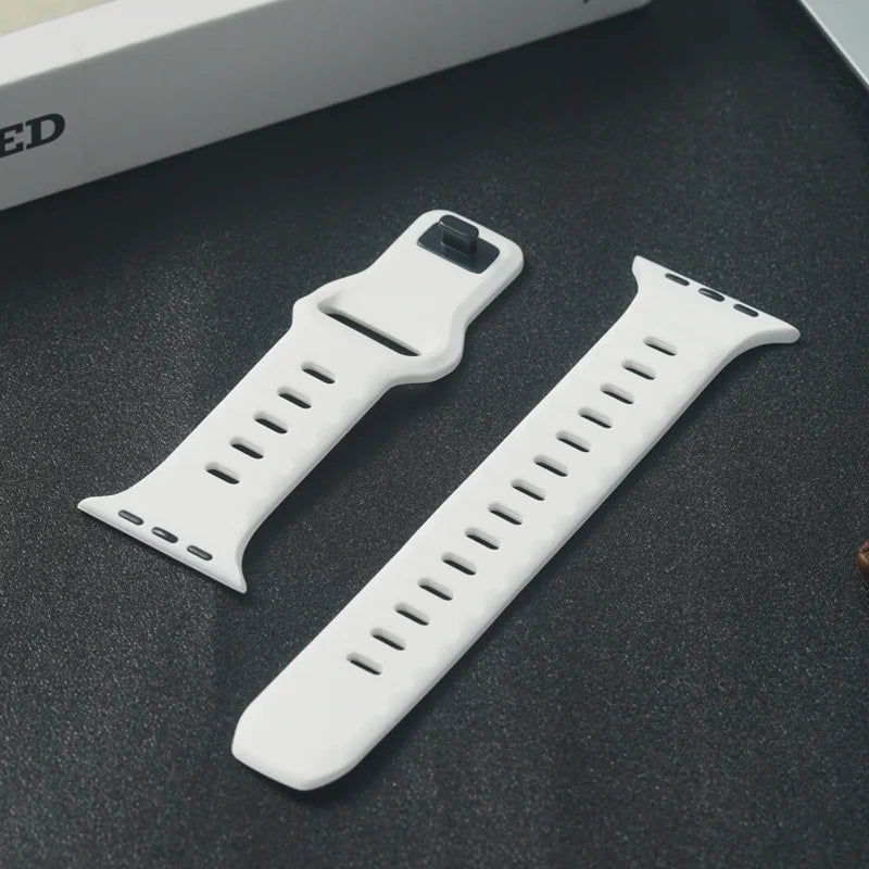 Sport Waterproof Silicone Strap for Apple Watch Ultra & Series 9–4 | 49–38mm