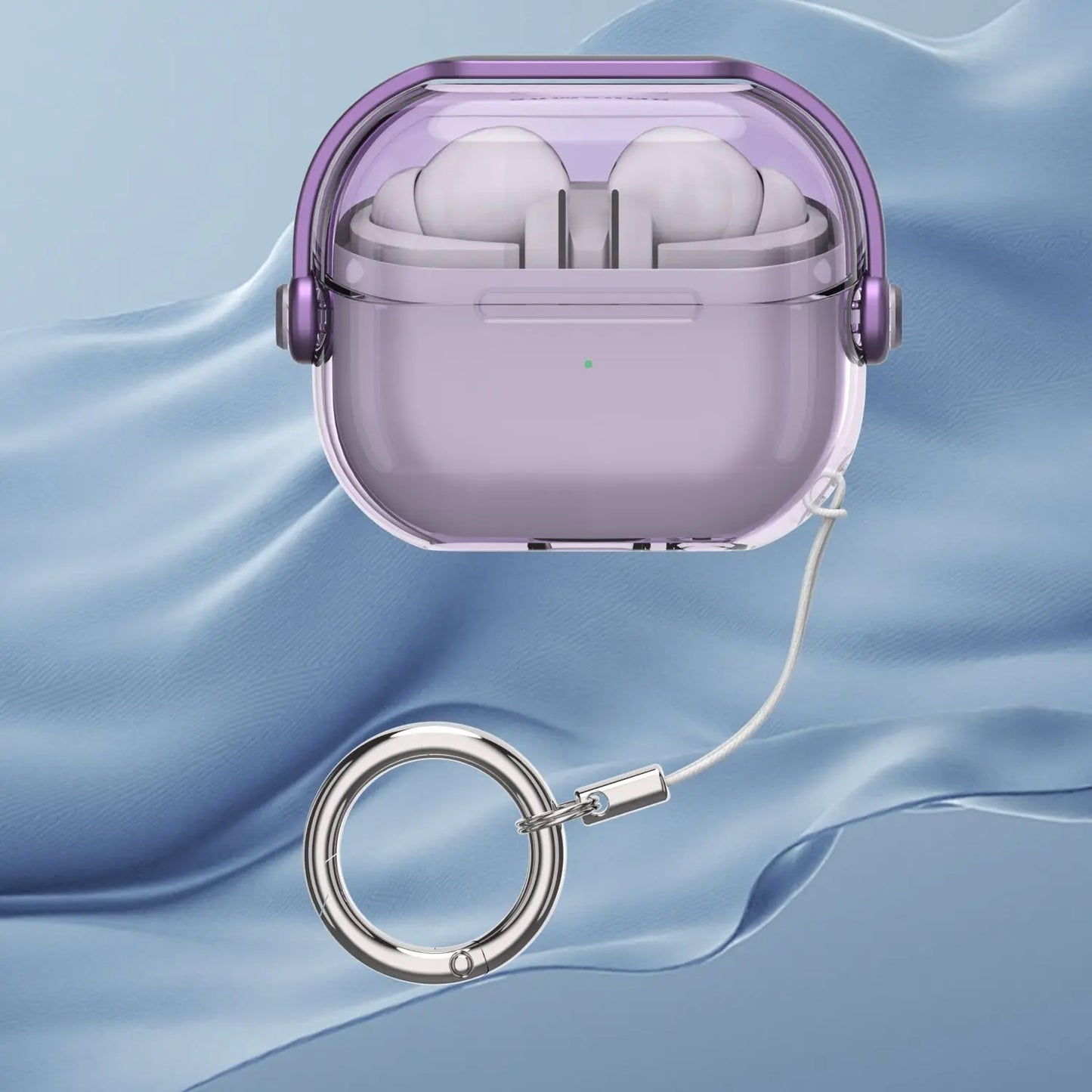 Shockproof Transparent Case with Lanyard for Galaxy Buds 3 Pro – Clear Cover