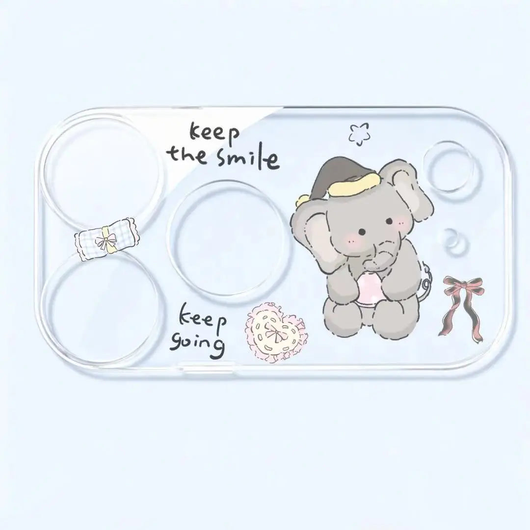 Cute Cartoon Animal Lens Cover for iPhone 17 Pro & 17 Pro Max